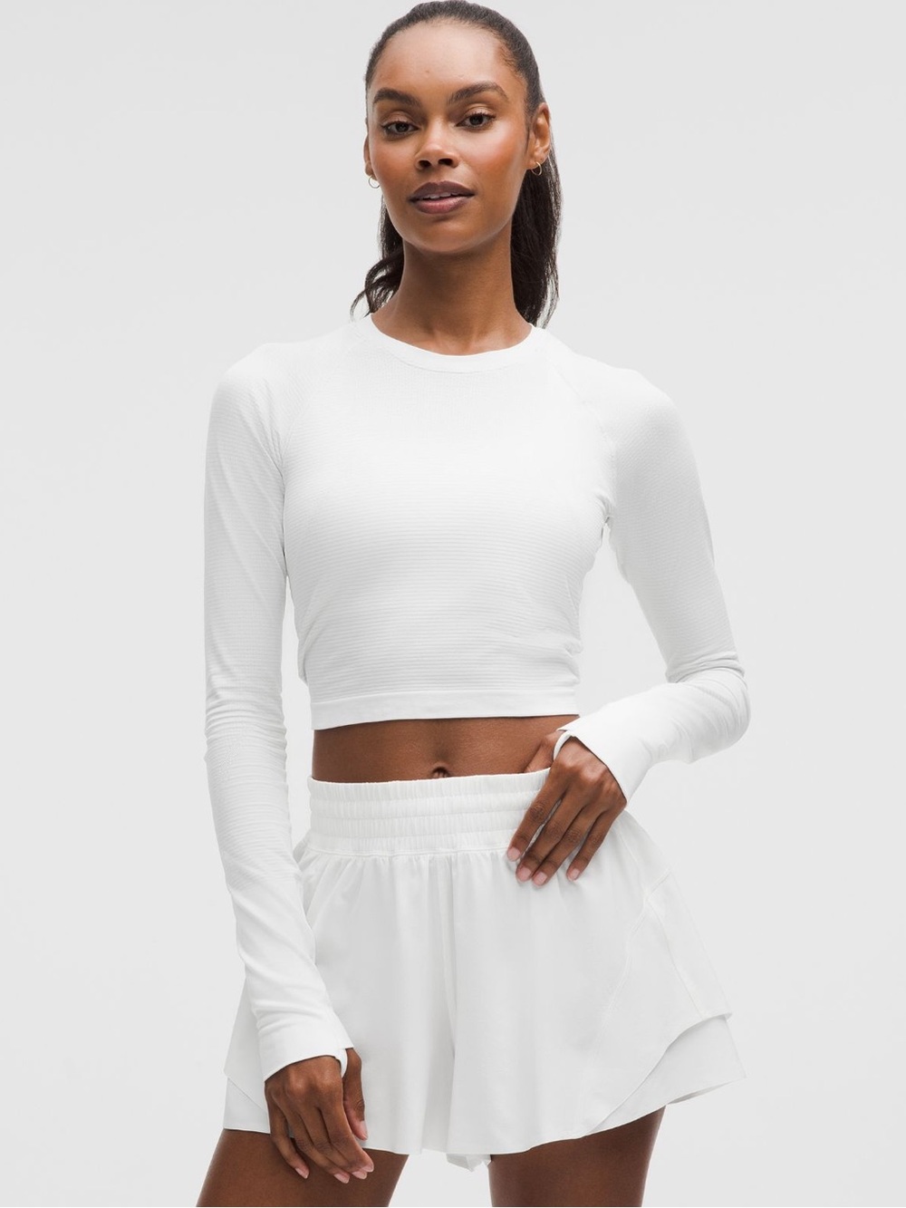 Swiftly Tech Cropped Long-Sleeve Shirt 2.0